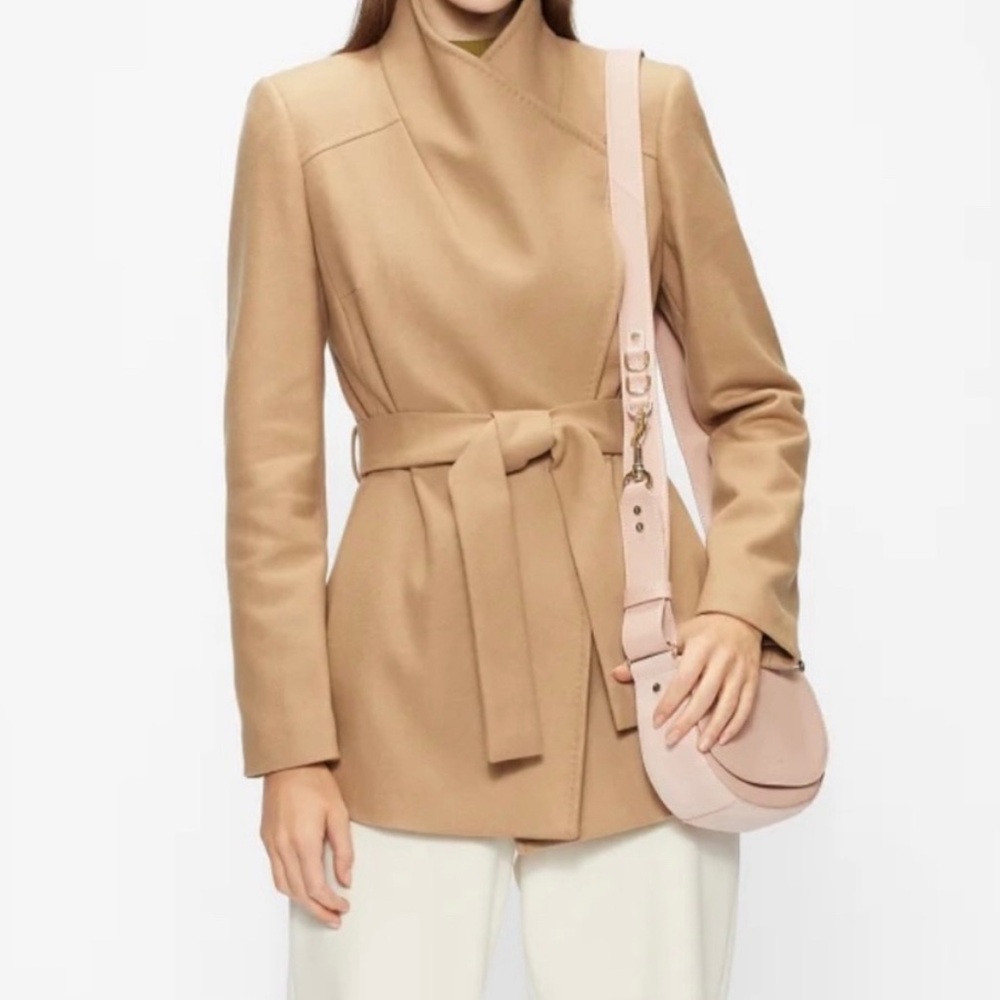 Ted Baker Wool Cashmere Blend Wrap Coat